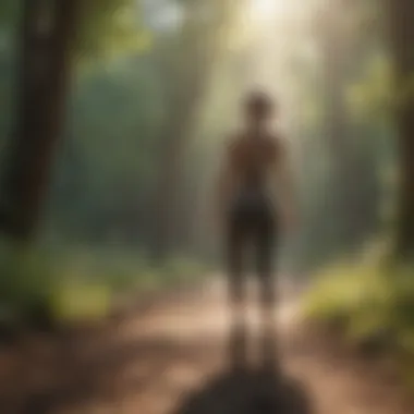 Embracing Physical Activity for Vitality An invigorating outdoor scene with someone engaging in exercise