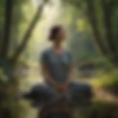 Embracing Nature for Mindfulness A serene outdoor setting for mindfulness practice