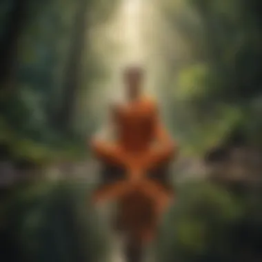 Diverse meditation styles illustrated in a vibrant way