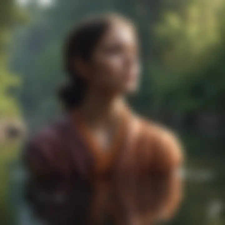 Mindfulness practice depicted through serene visuals