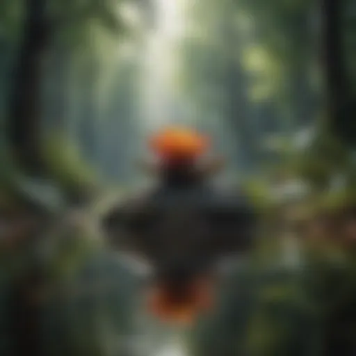 Tranquil scene of nature reflecting calmness