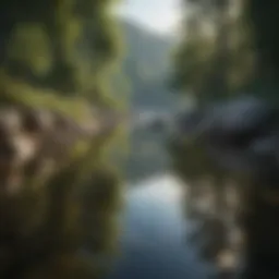A serene landscape reflecting tranquility