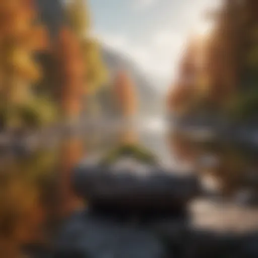 A tranquil landscape symbolizing emotional calm