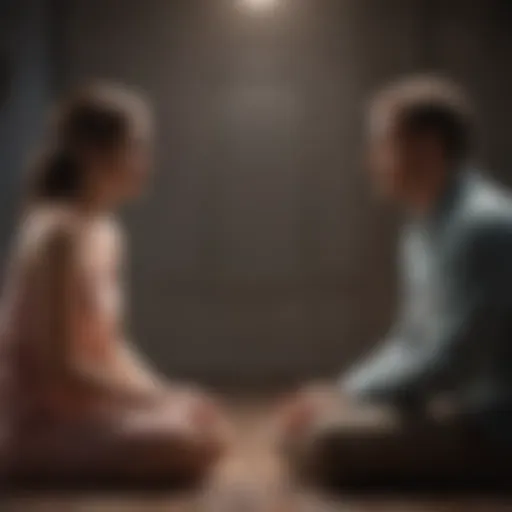 Abstract representation of relationship anxiety