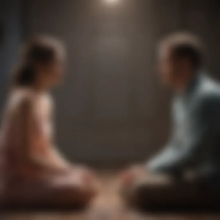 Abstract representation of relationship anxiety