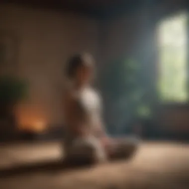 Meditative posture reflecting deep mindfulness practice