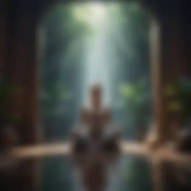 Meditation for Mental Clarity Serene meditation space with calming elements