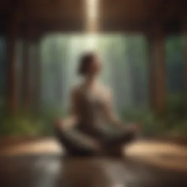 Embracing Mindfulness A serene person practicing mindfulness