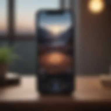 Meditation App Interface A visually striking smartphone app interface designed for meditation.