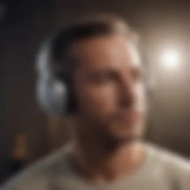 Advanced Meditation Headset State-of-the-art meditation headset showcasing advanced technology.