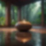 Calm space for meditation