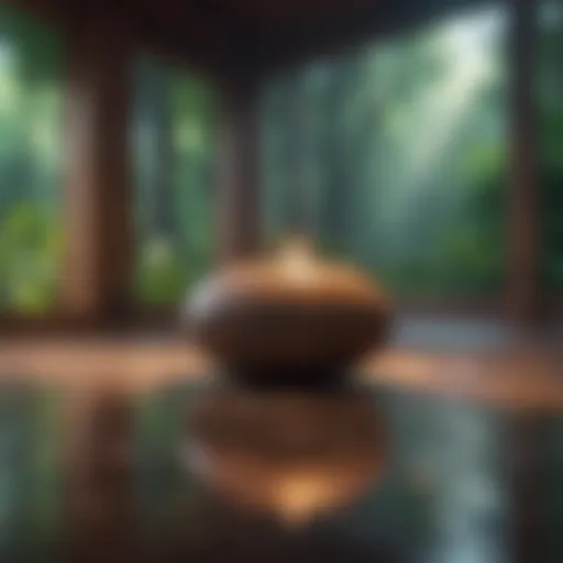 Calm space for meditation