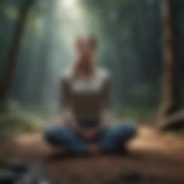 Embracing Mindfulness Techniques Individual practicing mindfulness meditation