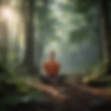 Calm nature scene depicting mindful living and lifestyle choices