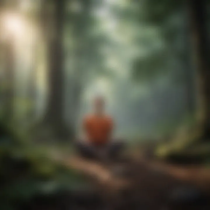 Calm nature scene depicting mindful living and lifestyle choices