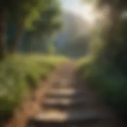 A serene landscape symbolizing inner peace