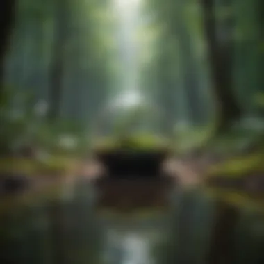 Natural environment promoting mindfulness