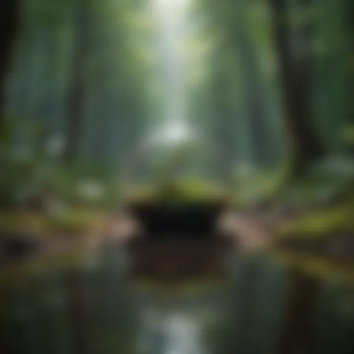 Natural environment promoting mindfulness