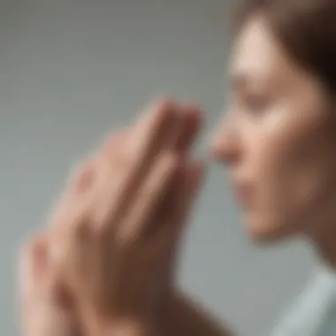 Empathy Through Nonverbal Communication A close-up of comforting gestures like a gentle touch or supportive posture