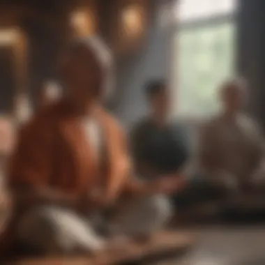 Fostering Community in Meditation Practice Group meditation session promoting community and support