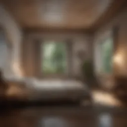 A serene bedroom setting promoting relaxation.