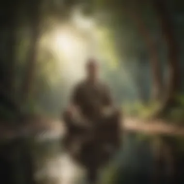 Meditation: A Path to Inner Calm An individual meditating in a calming environment