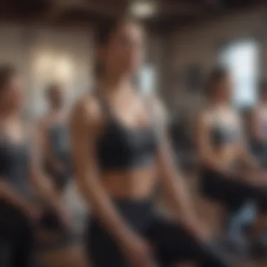 Group participating in a fitness class