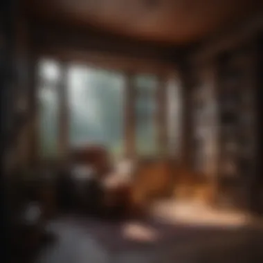 Comfort in Solitude A cozy reading nook for relaxation