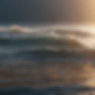 Sound Waves of Tranquility Calming sound waves radiating in a serene environment