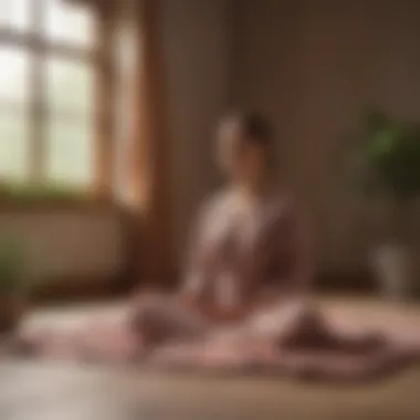 Creating a Calming Atmosphere for Meditation Soft textiles and calming colors creating a peaceful ambiance
