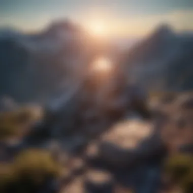 Achievement and Confidence A mountain peak signifying achievement and confidence