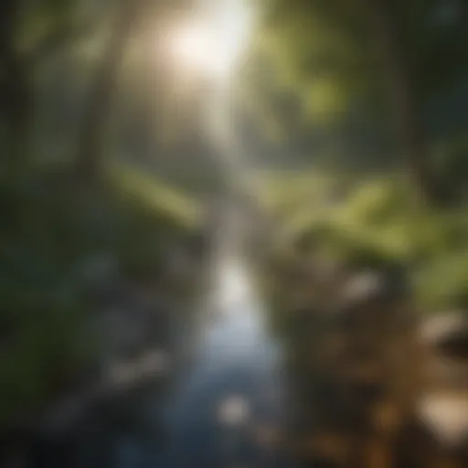 A serene landscape representing inner peace
