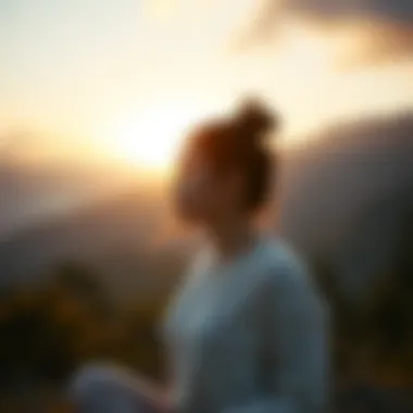 Mindfulness and Reflection A serene landscape symbolizing mindfulness and reflection