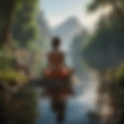 A serene landscape symbolizing inner peace
