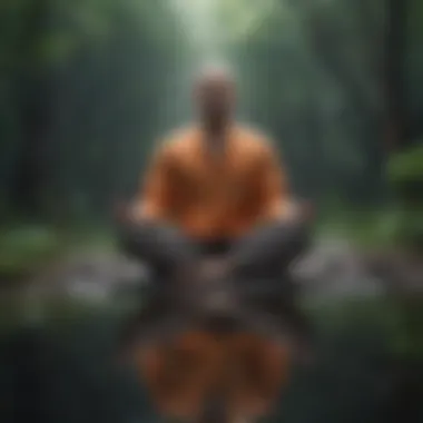 A person practicing meditation for mental clarity