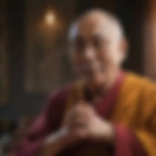 The Dalai Lama sharing wisdom