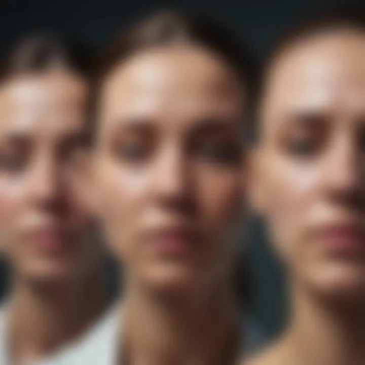 A diverse group of abstract figures conveying various emotions, illustrating cultural perceptions
