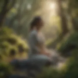A serene landscape promoting calmness and tranquility