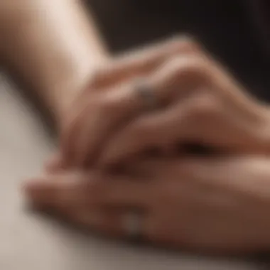 Two intertwined rings symbolizing commitment and devotion