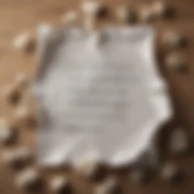 Expressions of Turmoil: The Crumpled Thoughts A crumpled paper with disheartening phrases written on it.