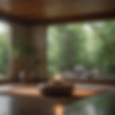 Serene Meditation Environment A serene meditation space with natural elements and soft colors