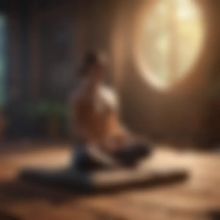 Infographic showing scientific research on meditation benefits