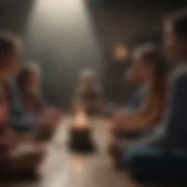 A serene group gathering, showcasing the power of social support