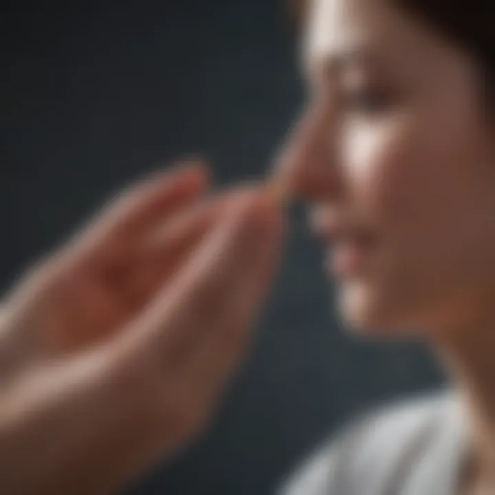 A close-up of a supportive gesture representing empathy and understanding