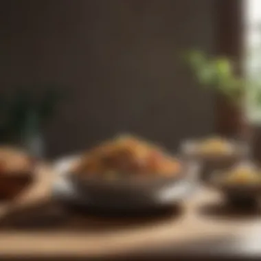 Nourishing the Body for a Calmer Mind Healthy lifestyle choices depicted through a balanced meal