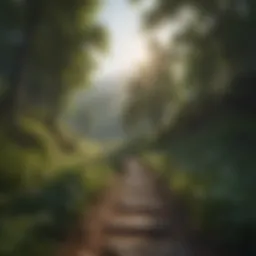 A serene nature scene reflecting tranquility and peace.