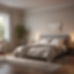 Calm bedroom environment promoting restful sleep