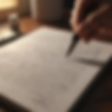 Reflective Writing for Clarity A journal with a pen, representing reflection