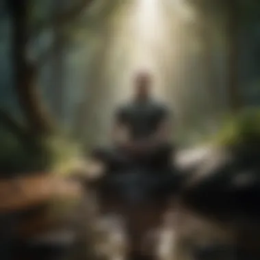 Mindfulness practice in a serene environment