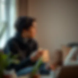 Couple engaged in a calm discussion